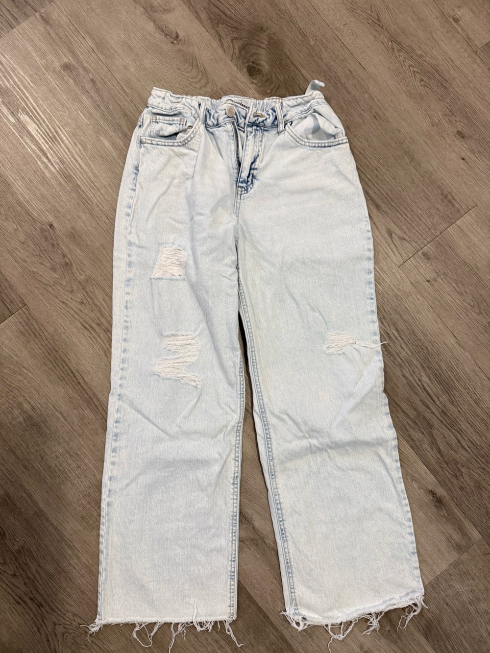 Light Wash Distressed girls Jeans